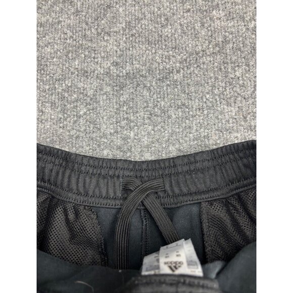 Adidas Track Pants Men's Medium Black Drawstring Pockets Embroidered Logo Jogger - Picture 9 of 10